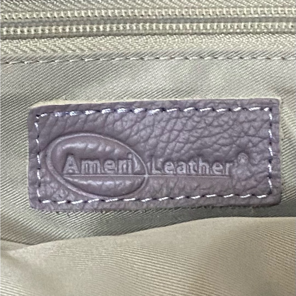 Nwot Ameri Leather Leather Lavender Puurse - image 4
